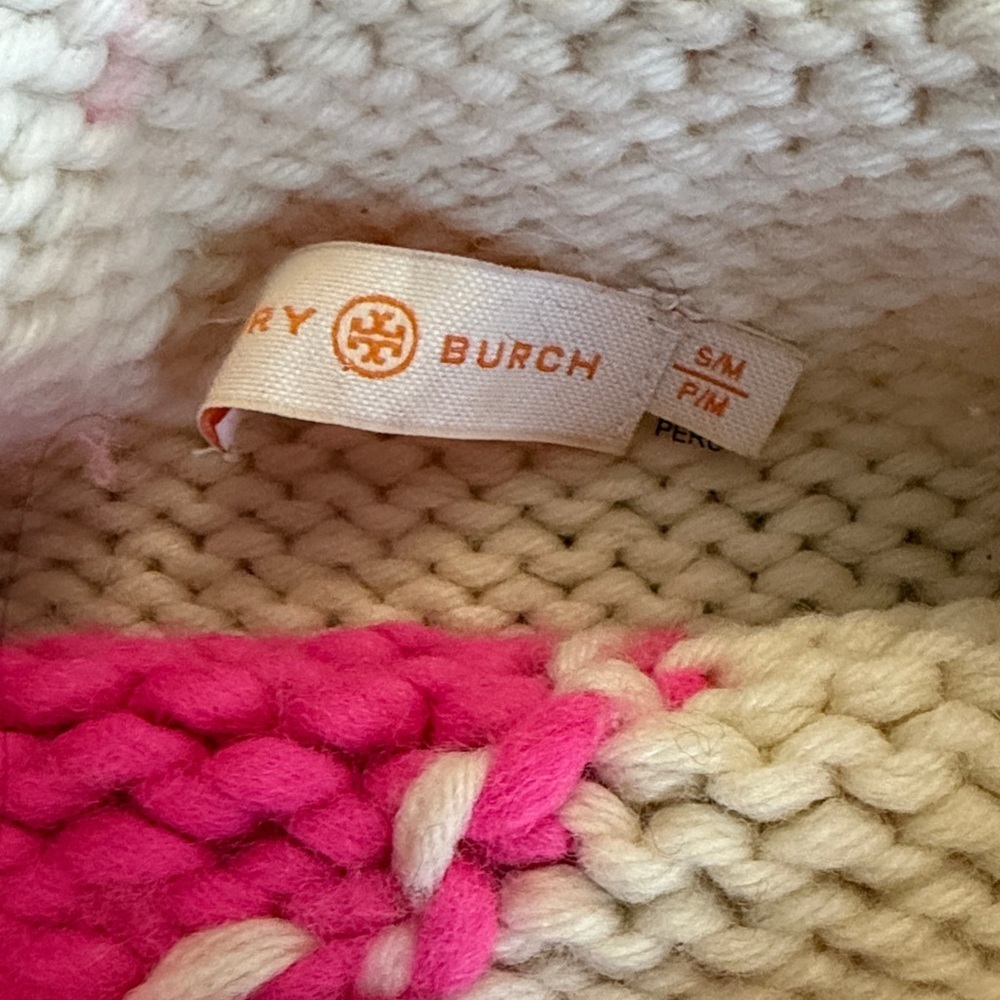 TORY BURCH BUTTERFLY WOOL SWEATER SIZE S/M $595 - Picture 7 of 9